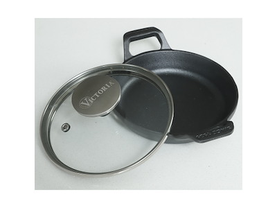 Kastrull mini m/glaslock Ø14 cm Gjutjärn