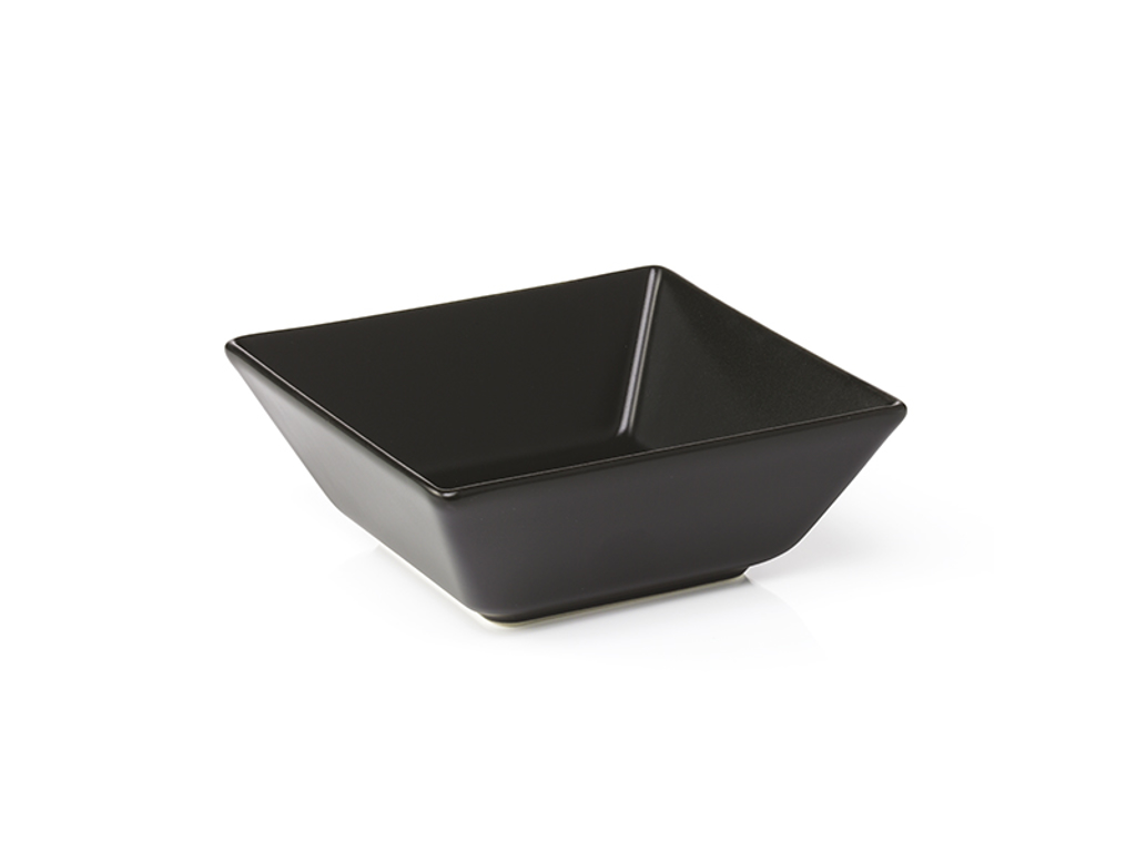 Quadro Skål kvadratisk 13x13 cm Sort