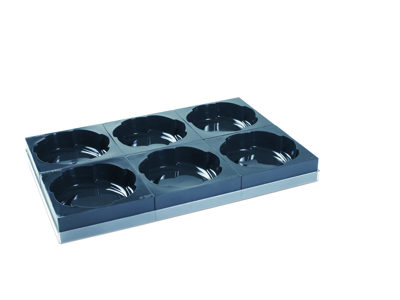 Pavocake Fat m. 6 formar rund 6 fingrar