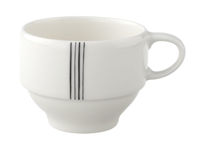 Svarta Linjer Dag Kopp N.4 stapelbar 0,18 L