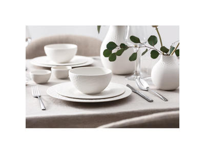 Tillverka Rock vit dip skål