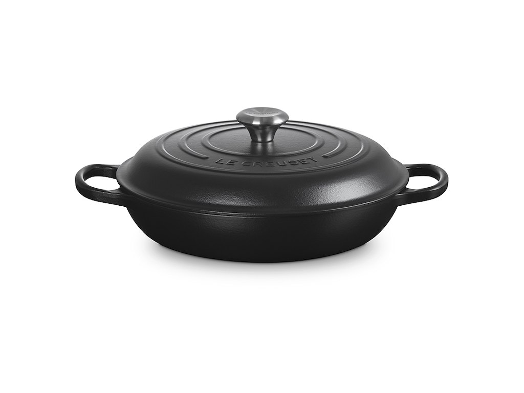 Kastrull med lock svart 30cm