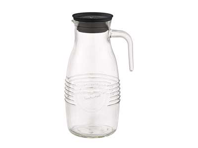 Glaskanna med plastlock 1,8L