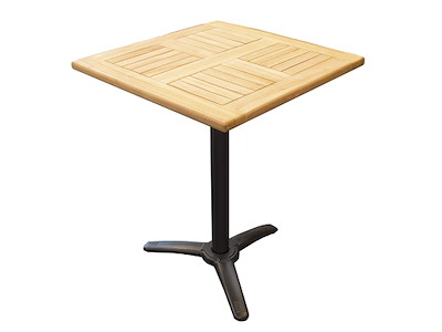 Zederkof Fyrkantig teak bordsplade 70x70