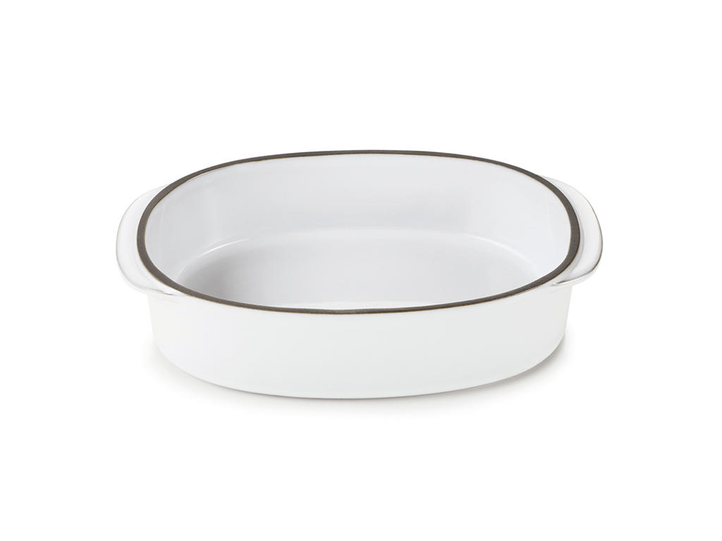 Fat Oval 19x13 cm vit Caractere Culinaire