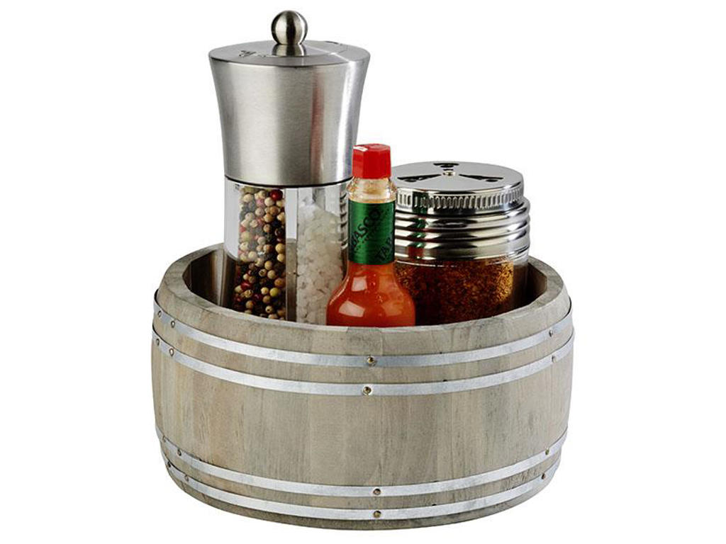 Mini fat trä rund Ø17,5x8,5 cm