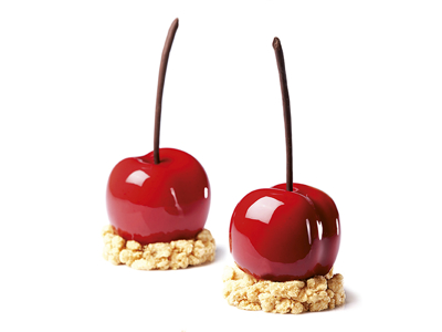 Silikonform TuttiFrutti 20x90 ml Körsbär