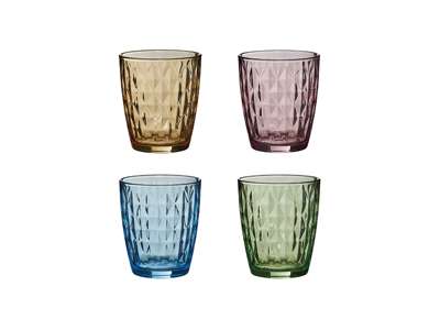 Glas färgat 4-pack Mosaic 34 cl