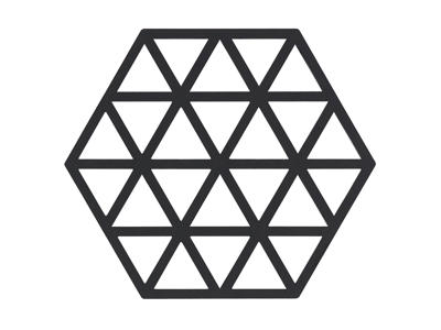 Bordskåner Zone Triangles 16x14 mm Svart