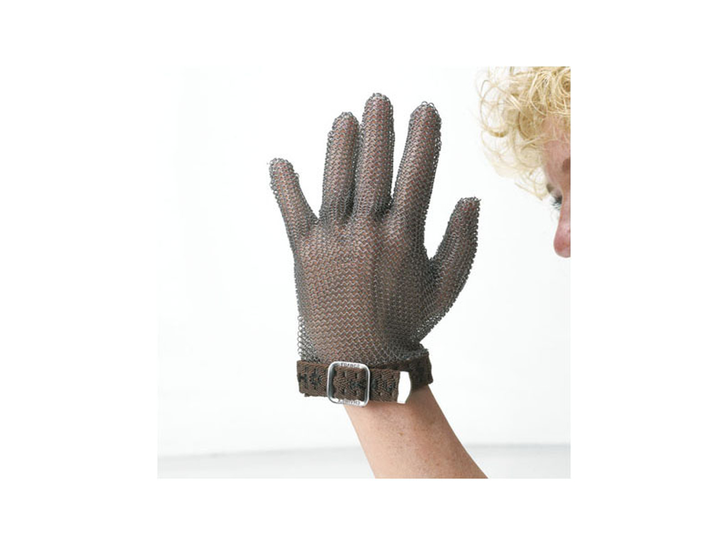 Brynjehandske grön vändbar, XS