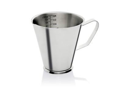 Litermått i rostfritt stål