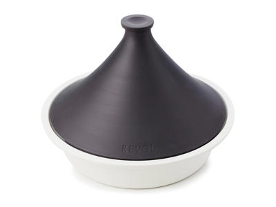 Tagine Ø32 cm Oglaserad Svart Induktion Revolution 2