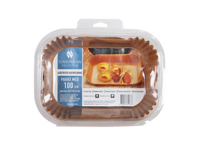 Pappersformer t. Airfryer 22x15 cm 100 st.