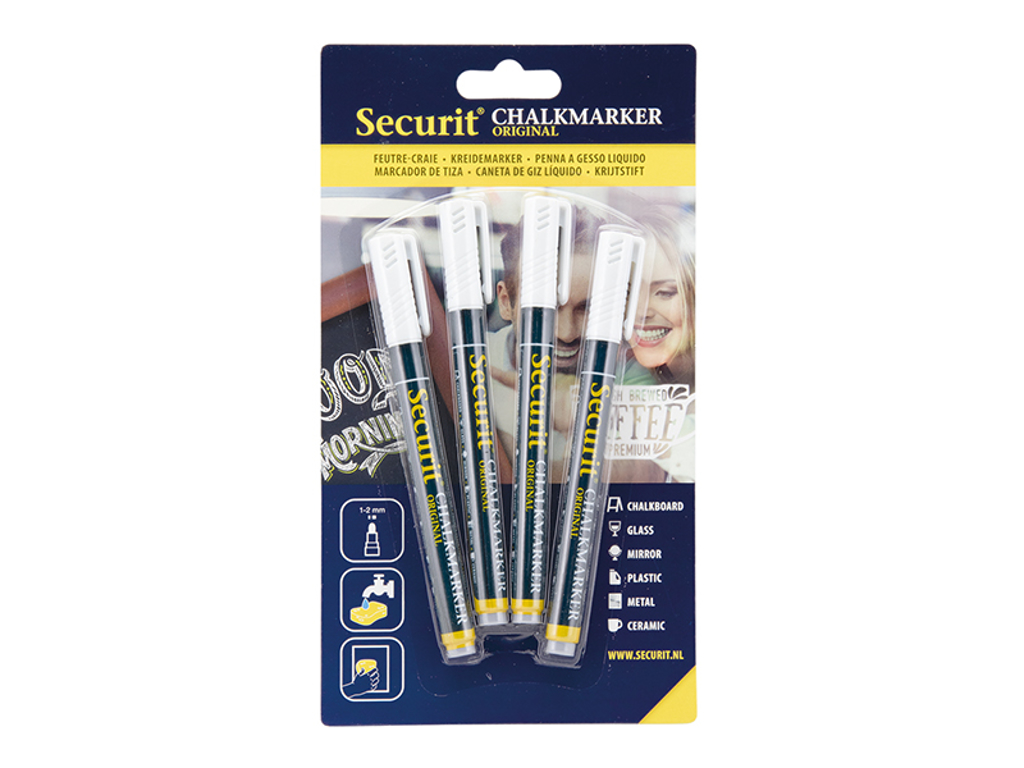 Tuscher 4-pack vit 14x1,5x1 cm