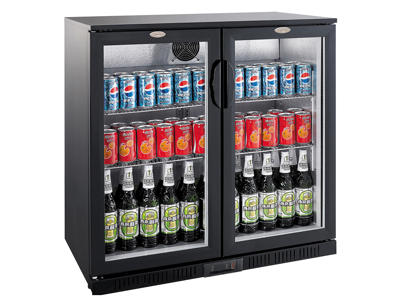 Back Bar 2 dörrar Svart