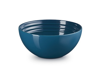Skål i keramik djup teal str 12 cm - 0,33 ltr