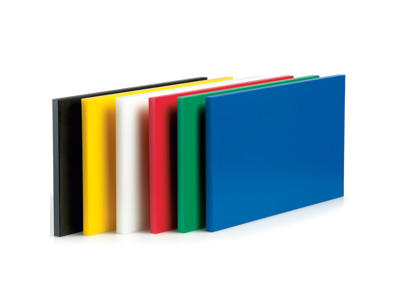 Skärbräda polyd Vit 40x30 x 2 cm.