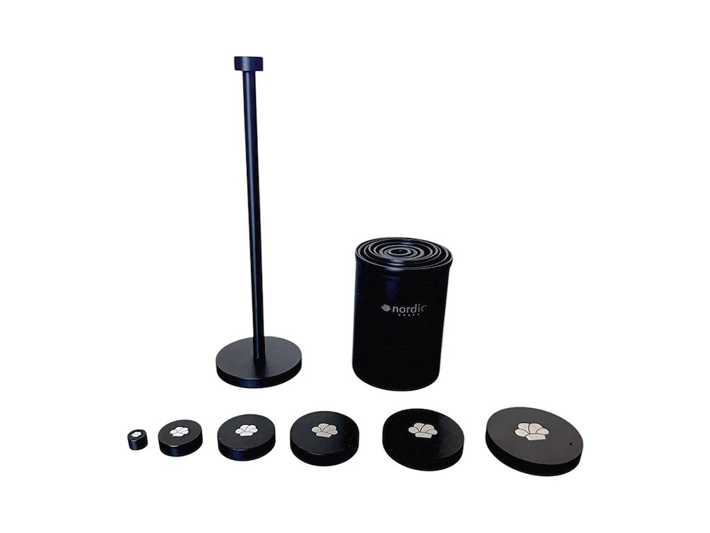 Udstikkersæt med presse Sort 8stk