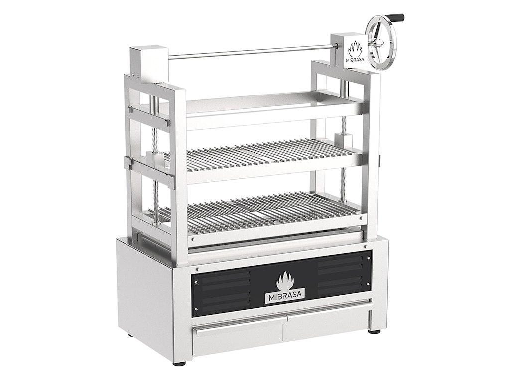 Lyftgrill 80cm m/ elevasjonssystem Svart