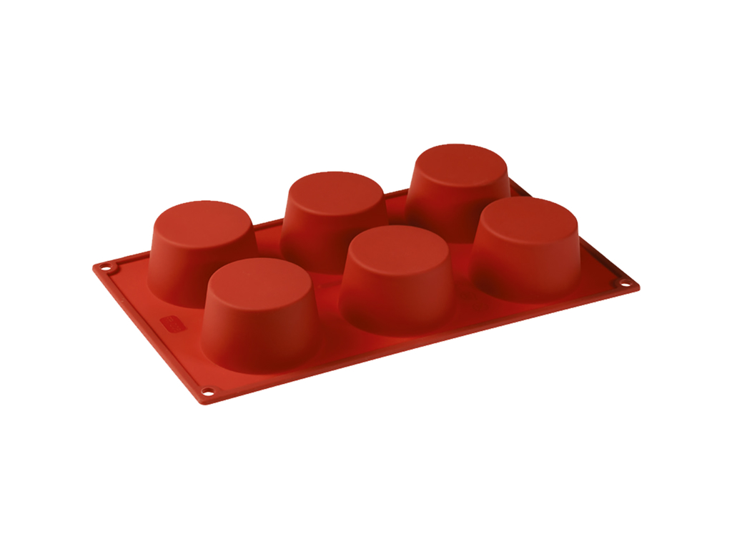 Bakform Silikon 1/3 GN, 6 muffins