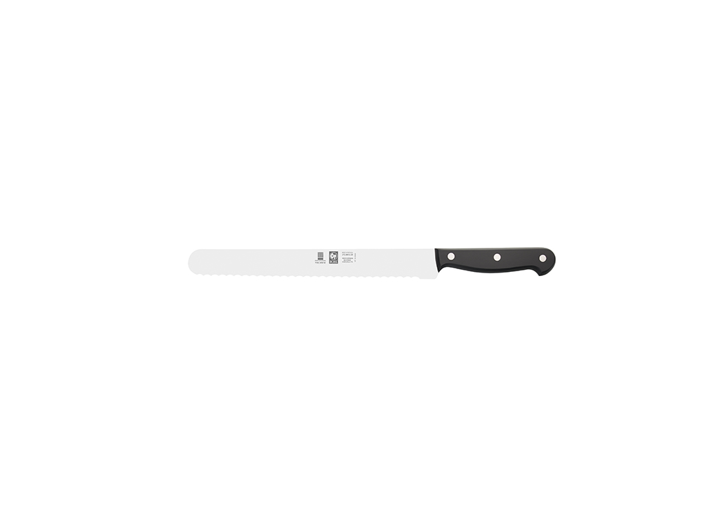 Universalkniv - Rostfritt stål - Svart - 250mm - Vågblad