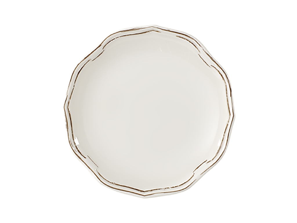 La Scala Patina Tallrik platt vit Ø 160