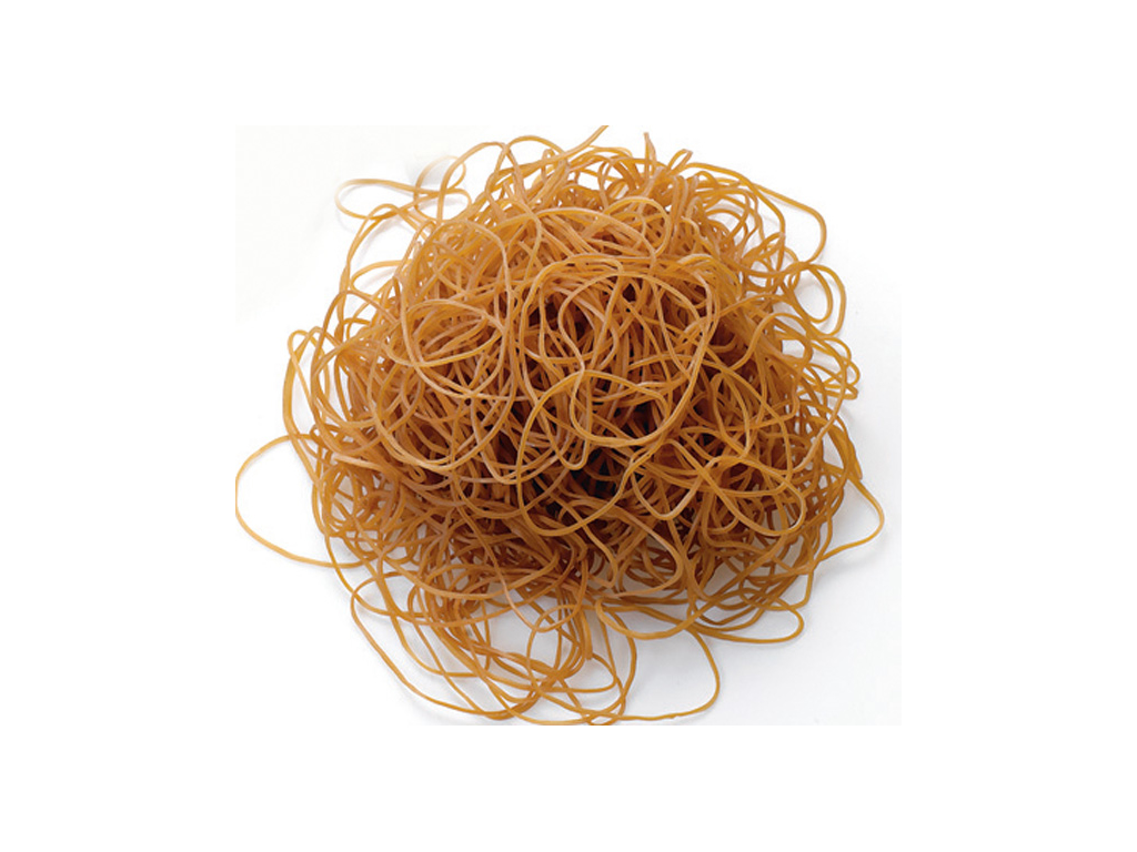 Gummiband brun ca. 3400 st.