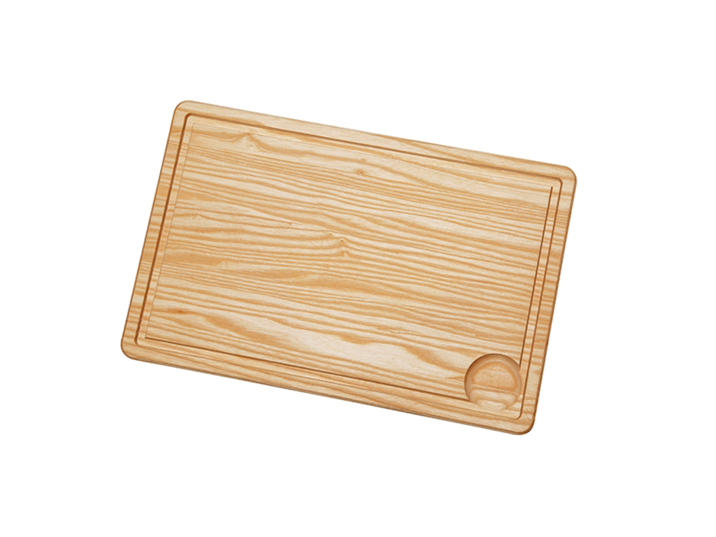 Skärbräda i ask, 40x26x2 cm