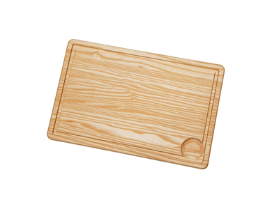 Skärbräda i ask, 40x26x2 cm