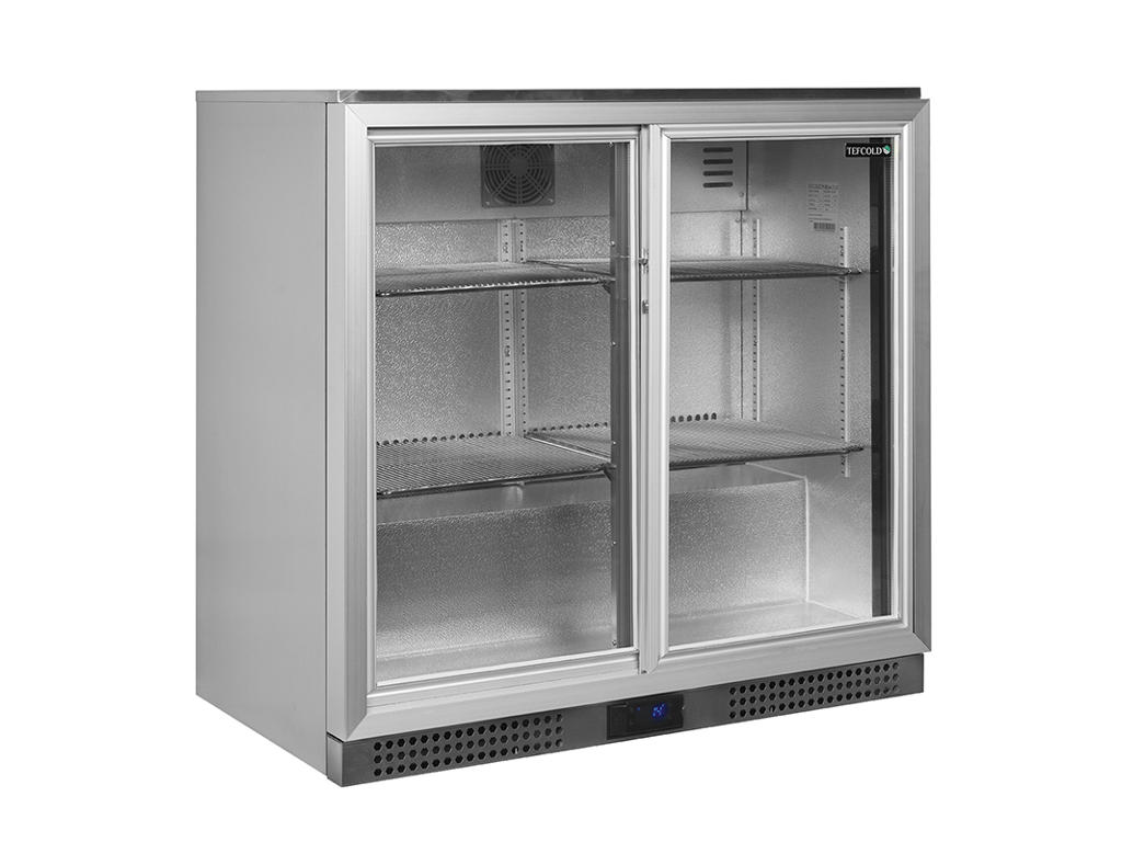 Backbar 2 Skjutdörrar Grå/alu