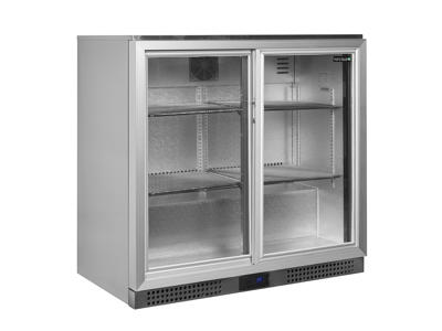 Backbar 2 Skjutdörrar Grå/alu