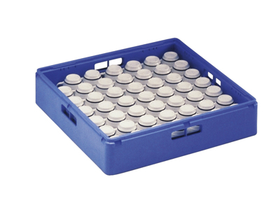 Diskbricka för koppar/glas 1 st BLÅ