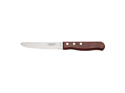 Steakkniv Jumbo Rund Spets Röd Polywood