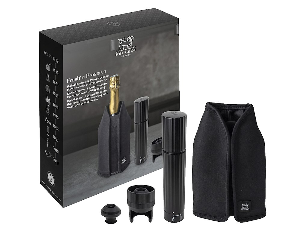 Gåvoset med Flaskkylare och Vinkorkpump