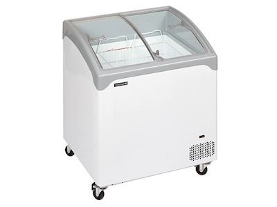 Kummefryser display 138 ltr Vit Böjd to