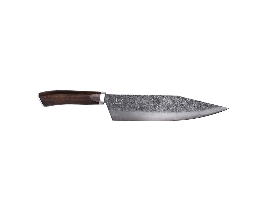 Kockkniv med kvalitetsstål brun 24 cm