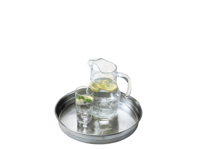 Tjänarbricka, rostfri Ø 32 cm