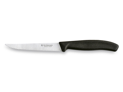 Steakkniv, 11 cm, Victorinox Swiss Classic, Svart handtag