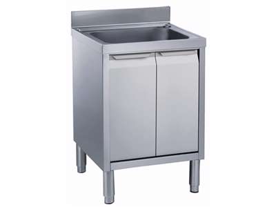 Skåp 700x700x1000 m. vask 2 dörrar