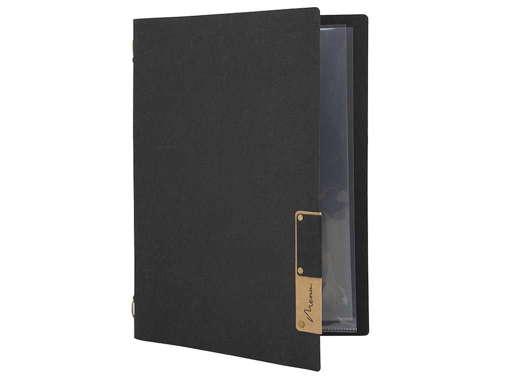 Meny Kort Svart Natur inkl. 4xA4 ficka