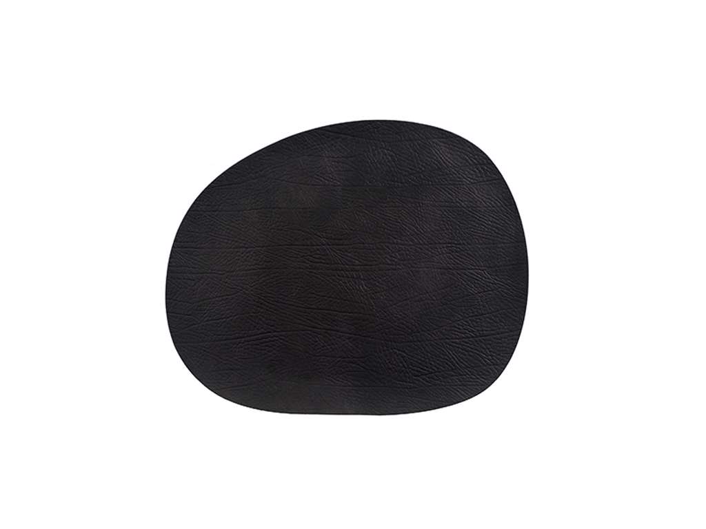 RAW Underlägg läder 41x35,5 cm Svart