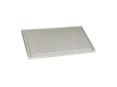 Skärbräda polyd Marmor 40x30x2 m/rille