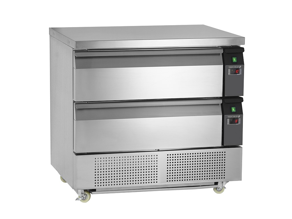 Kyl-/frysbord m/2 lådor GN2/1