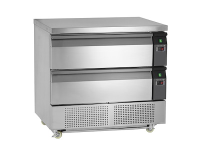 Kyl-/frysbord m/2 lådor GN2/1