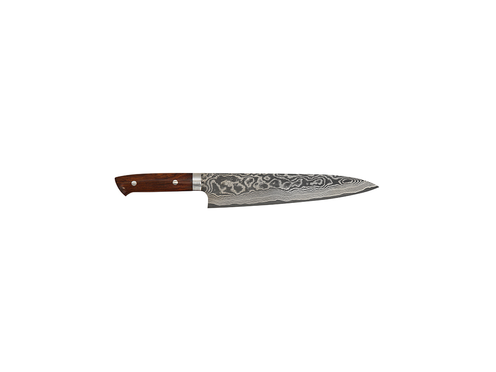Kockkniv, 24 cm, Takefu, VG-10, 61 lager, Järnträhandtag