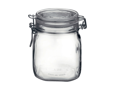 Inläggningsglas 0,75 liter h13,6 cm