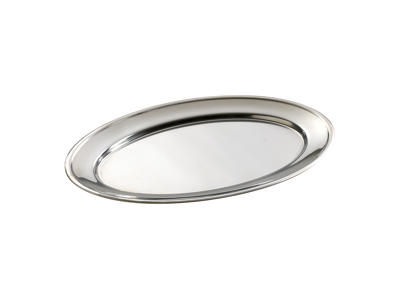 Fat Ovalt rostfritt 50x34 cm