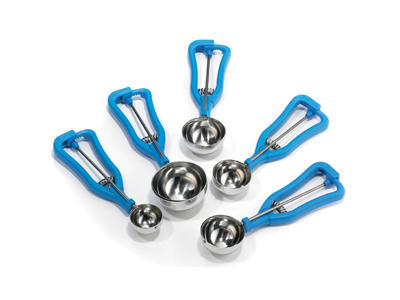 Portionssked 1/8 ltr. Blå / rostfri