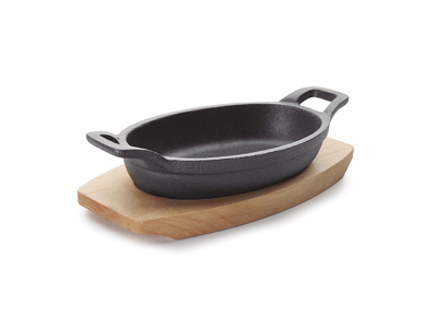 Fat gjutjärn oval 21,7x15