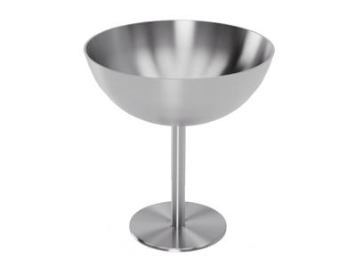 Portionsglas Stål på fot Ø100 mm